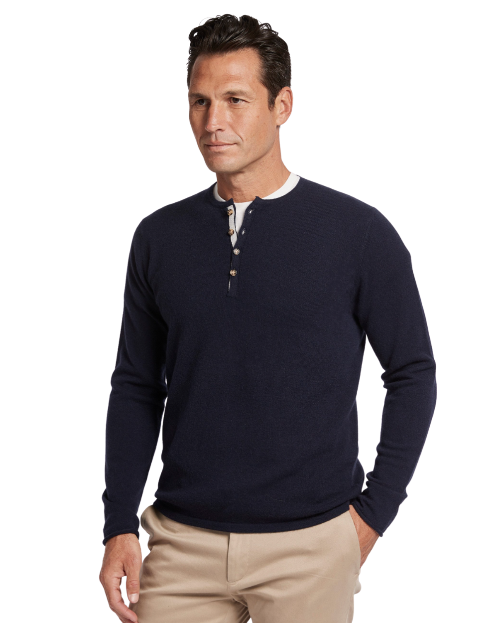 Cashmere Henley-50% OFF at Checkout!