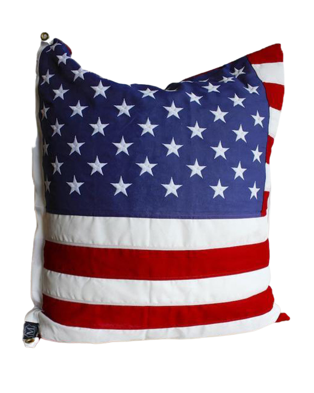 Square American Flag Pillow