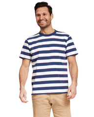 Blue & White Striped Tee Shirt